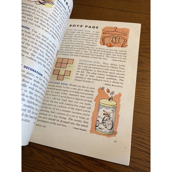 JACK & JILL Magazine March 1956 Paul Froelich Horse Riding Cover Curtis Pub - Picture 7 of 12